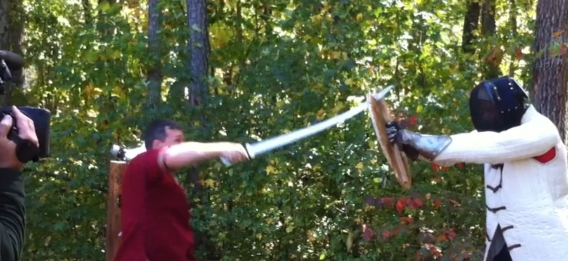 PBS Nova Viking Sword - shield
                                cuts